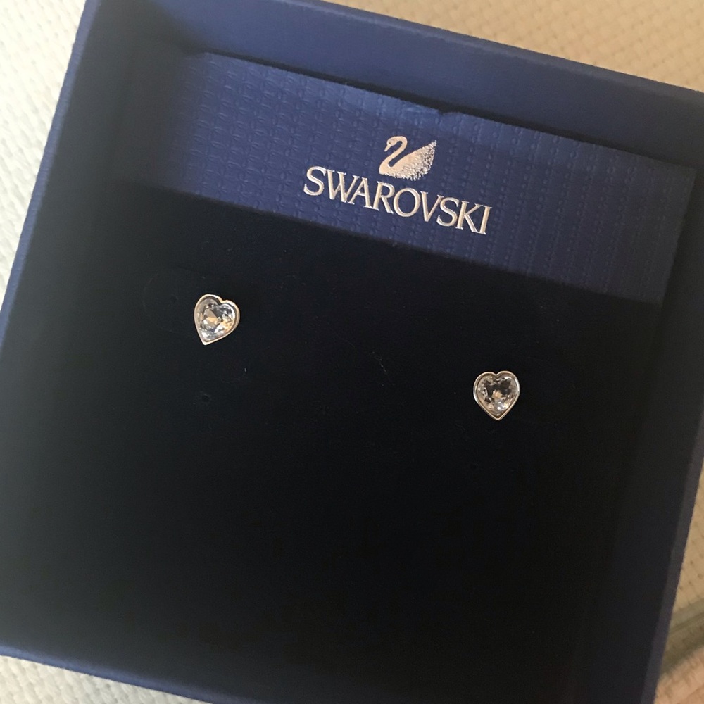 Swarovski Heart Earrings